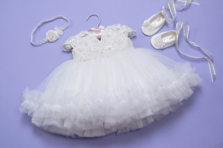 Set botez 3 piese Angel Flower - Img 5