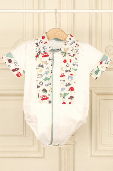 Costum baieti botez lux Dino Time - Img 3