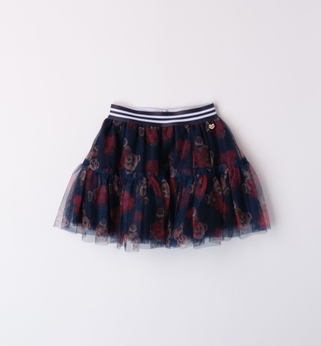 fusta de tulle bleumarin A338