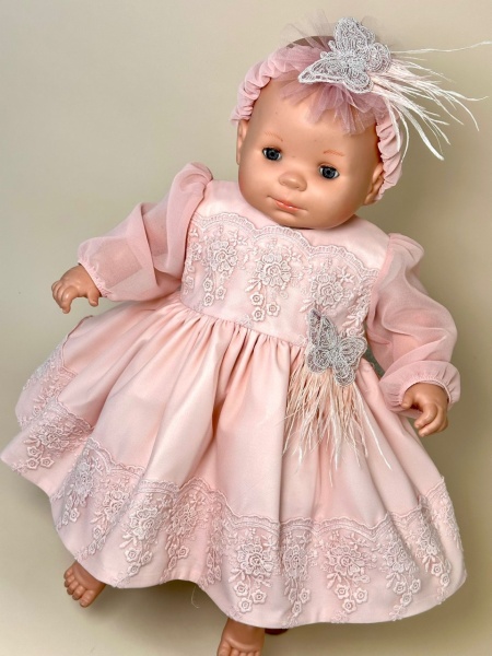 rochie-de-botez-cu-dantela-roz-pudra