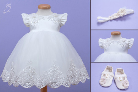 Set botez 3 piese Lace Fields