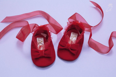 Set botez 3 piese Red Velvet - Img 2