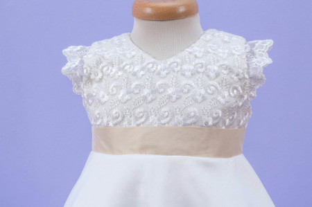 Set botez 4 piese Ivory Bow - Img 3