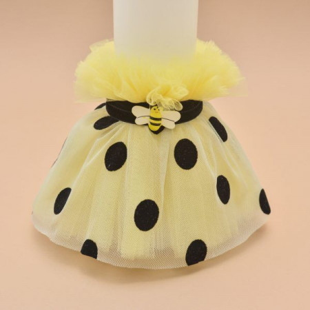 Lumanare de botez personalizat Happy Bees - Img 2