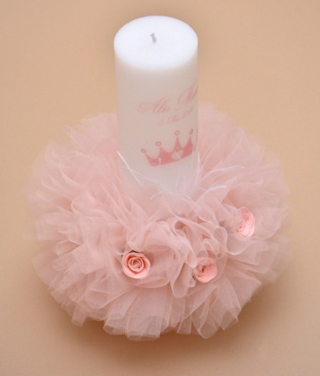 Lumanare de botez personalizata Princess - Img 3