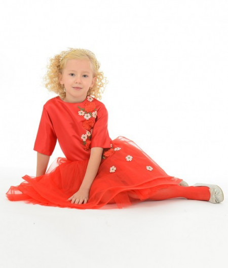 Rochie rosie Leia - Img 2