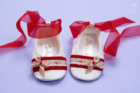 Set botez 3 piese Red Macrame - Img 3