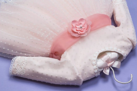 Set botez 3 piese roz pudra ‘Blush Delight’ - Img 2