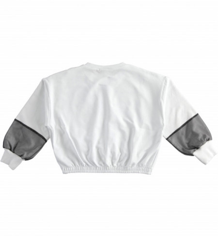 bluza adolescente alba