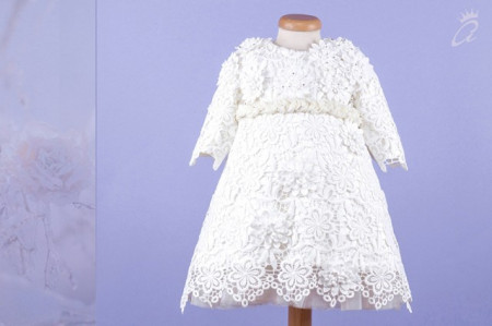 Rochie botez Lace and Flowers