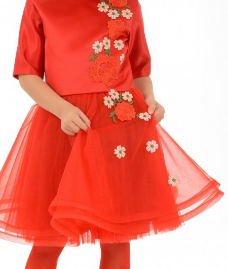 Rochie rosie Leia - Img 3