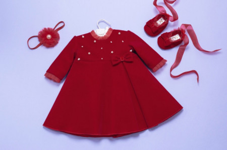 Set botez 3 piese Red Velvet - Img 4
