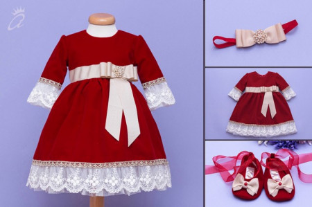 Set botez fete Crimson Jewel