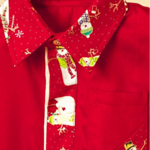 Camasa pentru baieti Red Snowman - Img 2