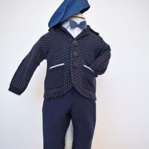 costum botez bleumarin