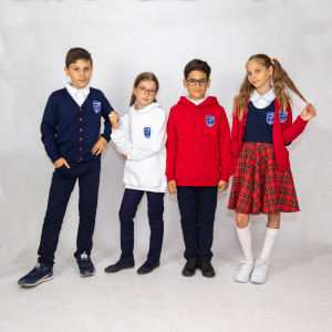 Hanorac Unisex bleumarin pentru Liceul Iuliu Maniu Oradea - Img 4