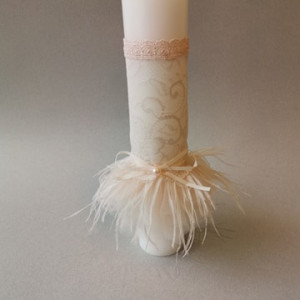 Lumanare de botez Feather Treasure - Img 2
