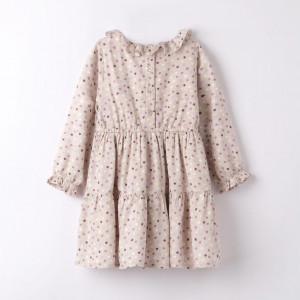 Rochie bej cu stelute mici iDo 7565 - Img 2