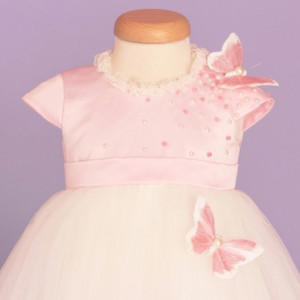 Rochie botez Pink Butterfly - Img 2
