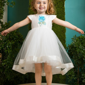 Rochie de lux Blue Hortensia - Img 7