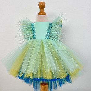 Rochie fete Mint Peacock - Img 4