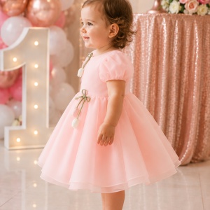 Rochie organza lalele Coral Tulip - Img 2