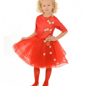 Rochie rosie Leia