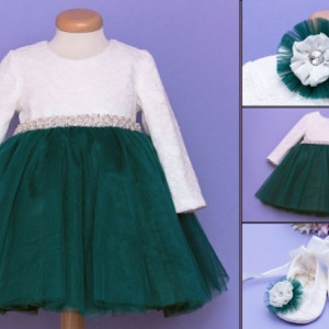 Rochita botez Emerald dress - Img 2