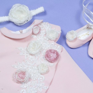 Set botez 3 piese Summer Roses - Img 7