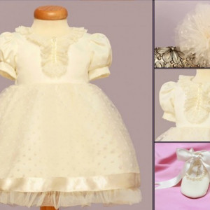 Set botez White Flower
