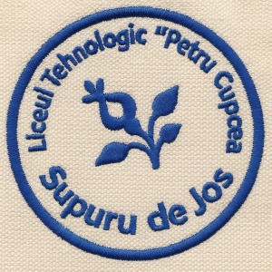 Sigla brodata Liceul Tehnologic Petru Cupcea Supuru de jos