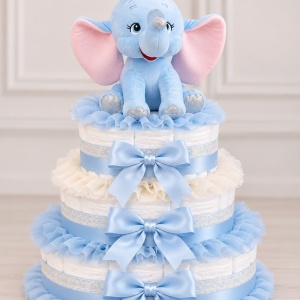 Tort scutece Blue Elephant