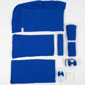 Trusou botez lux din muselina saphire - Img 6