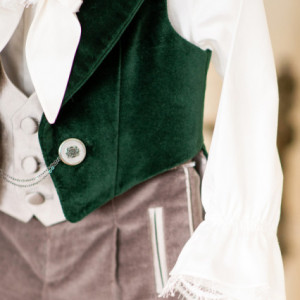 Costum botez baieti Velvet Green - Img 4