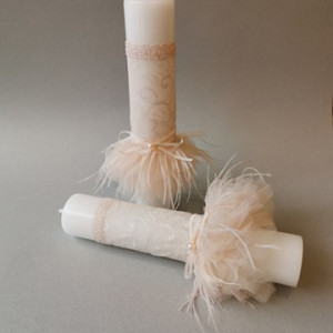 Lumanare de botez Feather Treasure - Img 3