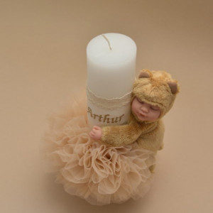 Lumanare de botez Mommy's little bear - Img 2
