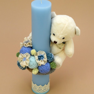Lumanare de botez Spring bear - Img 2