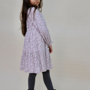 Rochie bej cu stelute mici iDo 7565 - Img 7
