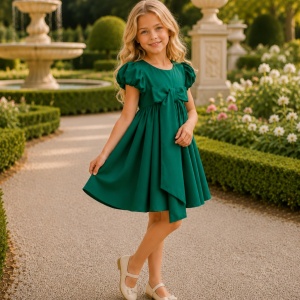 rochie-fete-verde-inchis