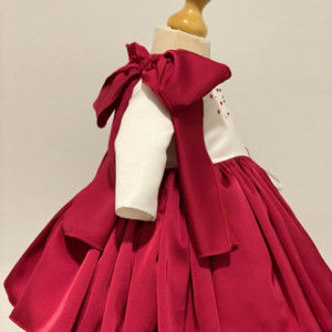 rochie botez rosu lateral