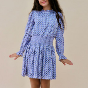 Rochie fete iDo 7903 albastru - Img 2