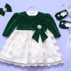 Set botez 3 piese Green Velvet Darling - Img 4