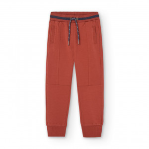 pantaloni trening caramiziu