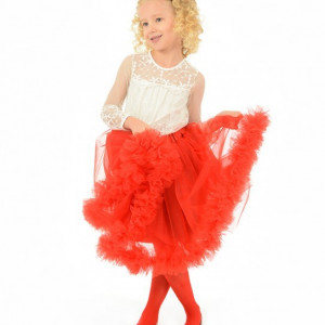 Fusta tutu rosie Couture - Img 2