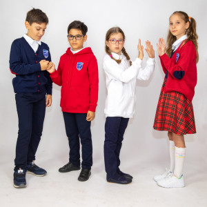 Hanorac Unisex alb pentru Liceul Greco-Catolic „Iuliu Maniu” Oradea - Img 3
