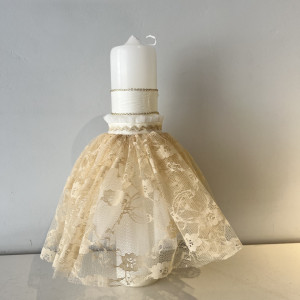 Lumanare botez Cream lace - Img 4