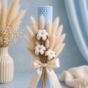 Lumanare de botez Bubble Baby Blue