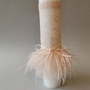 Lumanare de botez Feather Treasure - Img 4