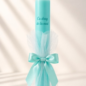 Lumanare de botez personalizata Aqua