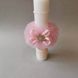 Lumanare de botez Pink Treasure - Img 3